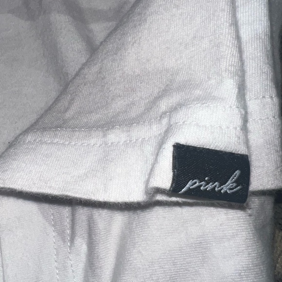 PINK by Victoria Secret Comfy Lounge White Camo TShirt Size OS ( One Size ) - Picture 3 of 5